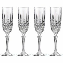 Budget ✔️ Marquis By Waterford Markham Flute Glass Set Of 4 ????