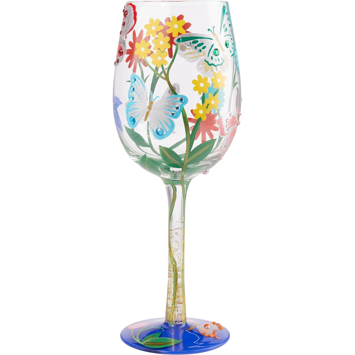 Best Sale ✨ Lolita Bejeweled Butterfly Wine Glass ???? 3 Best Sale ✨ Lolita Bejeweled Butterfly Wine Glass ????
