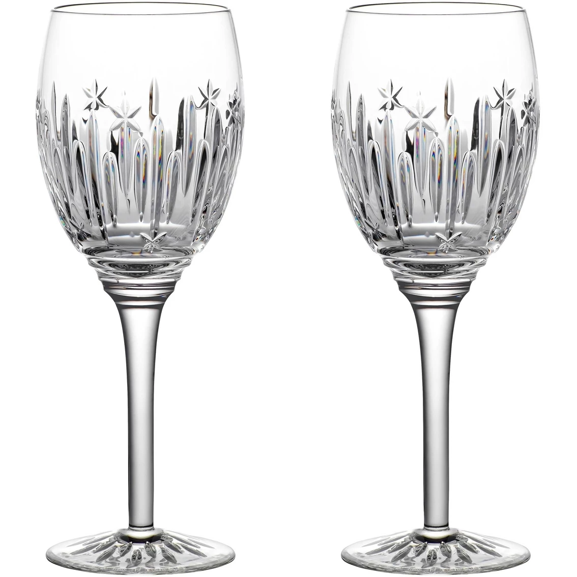 Outlet ???? Waterford Winter Wonders Midnight Frost Wine Glass 2 Pc. Set ???? 3 Outlet ???? Waterford Winter Wonders Midnight Frost Wine Glass 2 Pc. Set ????