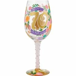 New ⭐ Lolita Happy 70th ???? Birthday Wine Glass ????