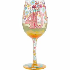 Discount ???? Lolita Happy 40th ???? Birthday Wine Glass ???? -Luminarc Shop unnamed file 236