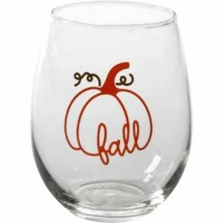 Best Sale ???? Gibson Home Harvest Pumpkin 18 Oz. Stemless Wine Glass ????