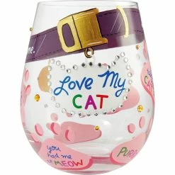 Hot Sale ???? Lolita Love My Cat Stemless Wine Glass ????