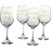 Outlet ???? Gibson Home Imagination Holiday Sayings 14 Oz. Wine Glasses 4 Pc. Set ???? -Luminarc Shop unnamed file 28