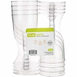 Discount ???? True Plastic Wine Glass Set Of 8 ????