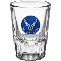 Promo ???? Sparta U.S. Air Force Round Crest Saloon Shot Glass ????