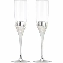 Buy ⌛ Lenox True Love Crystal 2 Pc. Flute Set ????