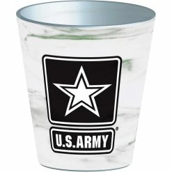 Brand new ???? Mitchell Proffitt Army Shot Glass Army Star Marble ????