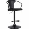 Buy ⭐ Armen Living Eagle Barstool In Black ???? Coated Finish With Black Faux Leather ????