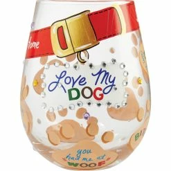 Top 10 ???? Lolita Stemless Wine Glass Love My ???? Dog ????