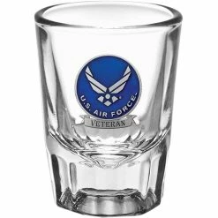 Deals ???? Sparta Air Force Veteran Crest Saloon Shot Glass ????
