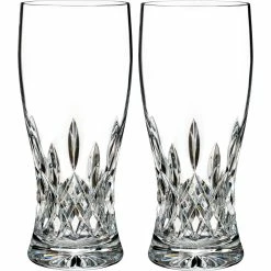 Hot Sale ???? Waterford Lismore Connoisseur 18 Oz. Pint Glasses, Set Of 2 ????